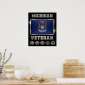 Michigan Veteran Poster (Küche)