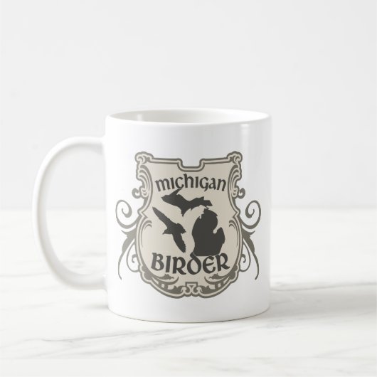 Michigan-Vogelbeobachter Kaffeetasse (Links)