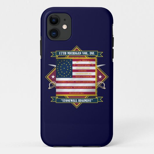 Michigan Volunteer Infantry Case-Mate iPhone Hülle (Rückseite)