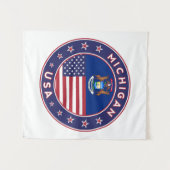 Michigan Wandteppich (Vorderseite (Horizontal))