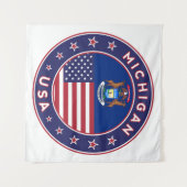 Michigan Wandteppich (Vorderseite (Horizontal))