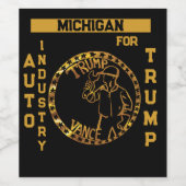 MICHIGAN WEINETIKETT (Einzelnes Label)