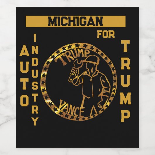 MICHIGAN WEINETIKETT (Einzelnes Label)