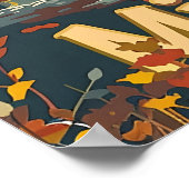 Michigan Weißschwanzhirsche Poster (Ecke)