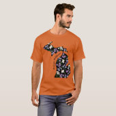 Michigan Wildblumen Oversized T-Shirt (Vorne ganz)