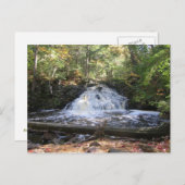 Michigan Wilderness Waterfall Postkarte (Vorne/Hinten)
