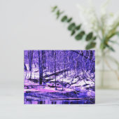 Michigan Winter Postkarte (Stehend Vorderseite)