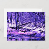 Michigan Winter Postkarte (Vorne/Hinten)