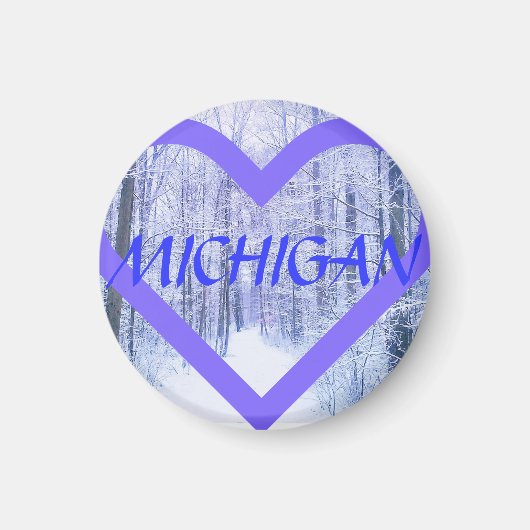 MICHIGAN WINTER PUR<3BLU MAGNET (Vorne)
