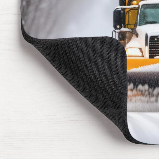 Michigan Winter Snowplow Mousepad (Ecke)