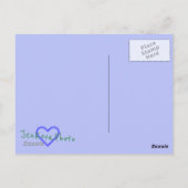 Michigan Winter Woodland Postkarte (Rückseite)