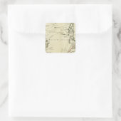 Michigan, Wisconsin, Illinois Quadratischer Aufkleber (Tasche)