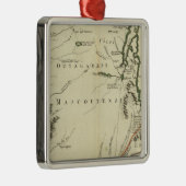 Michigan, Wisconsin, Illinois Silbernes Ornament (Rechts)