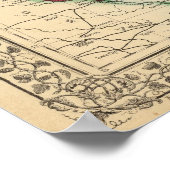 Michigan, Wisconsin Karte von Mitchell Poster (Ecke)