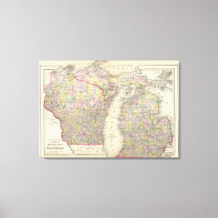 Michigan, Wisconsin Leinwanddruck