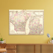 Michigan, Wisconsin Leinwanddruck (Insitu (Wohnzimmer))