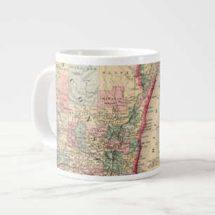 Michigan, Wisconsin Map von Mitchell Jumbo-Tasse