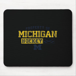 Michigan Wolverines Hockey Vintage-Immobilie Mousepad