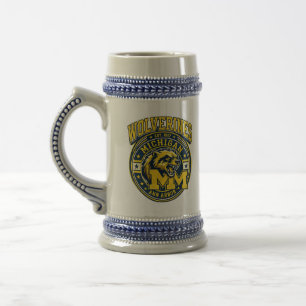 Michigan Wolverines USA Football-Design Bierglas