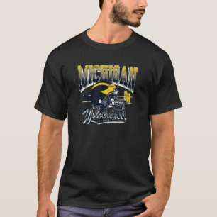 Michigan Wolverines Vintage-Fußball 90er UM Grau T-Shirt