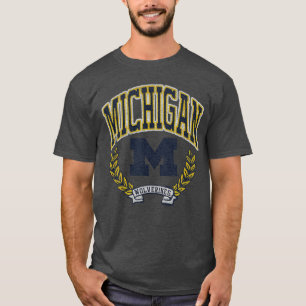 Michigan Wolverines Vintage Victory Grau Offiziell T-Shirt