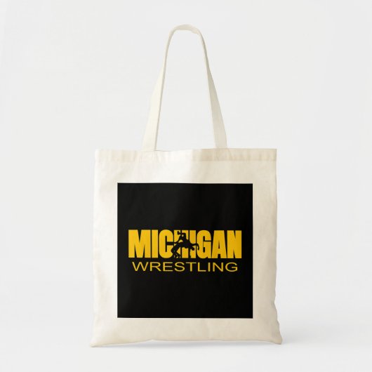 Michigan Wrestling Freestyle Wrestler MI The Wolve Tragetasche (Vorne)