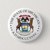 Michigan-Zeichen Button (Vorderseite)