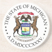 Michigan-Zeichen Getränkeuntersetzer (Vorne)