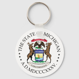 Michigan-Zeichen Schlüsselanhänger