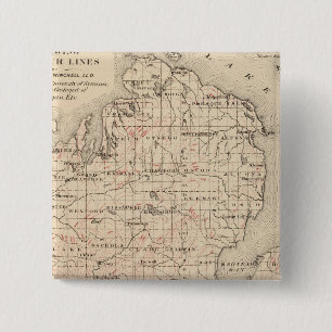Michigan zeigt Konturlinien Button