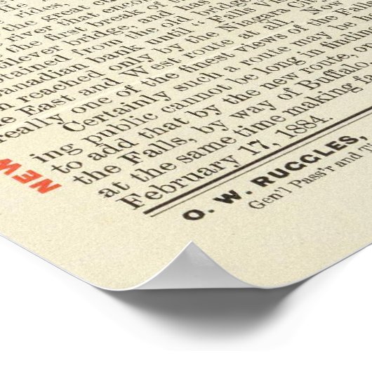 Michigan Zentralbahn Poster (Ecke)