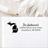 Michigan Zuhause Black Silhouette (Insitu)