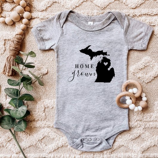 Michigan Zuhause Grown Staat T-Shirt Baby Strampler