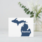 Michigan Zuhause Postkarte (Stehend Vorderseite)