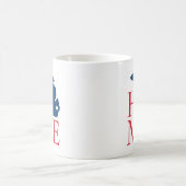 Michigan Zuhause Red White Blue Custom City Herz Kaffeetasse (Mittel)