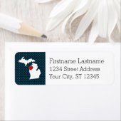 Michigan Zuhause Staat City Map - Benutzerdefinier (Insitu)