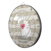 Michigan Zuhause Staat City Map - Custom Wedding Dartscheibe (Vorderseite rechts)