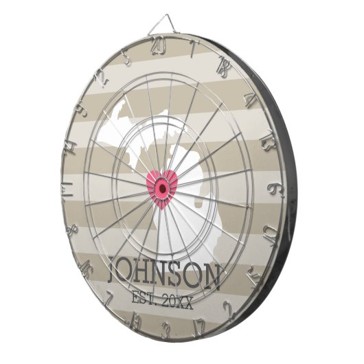 Michigan Zuhause Staat City Map - Custom Wedding Dartscheibe (Vorderseite rechts)