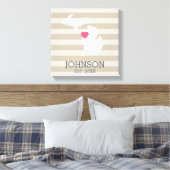 Michigan Zuhause Staat City Map - Custom Wedding Leinwanddruck (Insitu (Schlafzimmer))