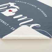 Michigan Zuhause Staat Personalisiert Sherpadecke (3/4)