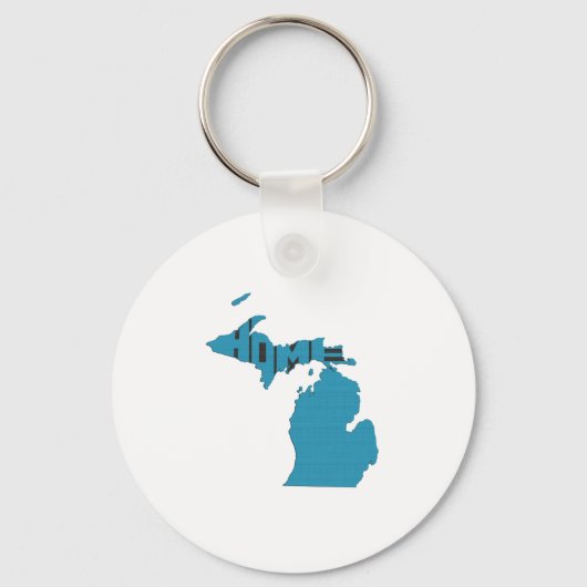 Michigan Zuhause Staat Schlüsselanhänger (Vorderseite)