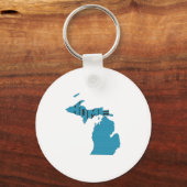 Michigan Zuhause Staat Schlüsselanhänger (Vorderseite)