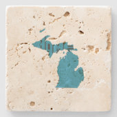Michigan Zuhause Staat Steinuntersetzer (Vorderseite)