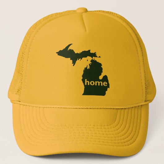 Michigan-Zuhause Truckerkappe (Vorderseite)