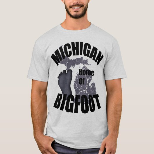 Michigan Zuhause von Bigfoot T - Shirt (Vorderseite)