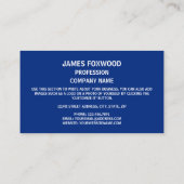 Michigander-Flagge, Flagge Michigans Visitenkarte (Rückseite)