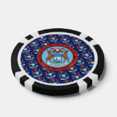 Michigander-Flagge & Siegel, Michigan Pokerchips (Einzeln)