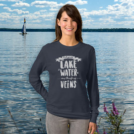 Michigander - Lake Water Runs Thru My Veins T-Shir T-Shirt