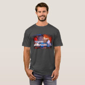 Michigander Mann-Fall-Schnee T-Shirt (Vorne ganz)