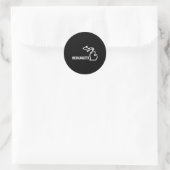 Michigangster Runder Aufkleber (Tasche)